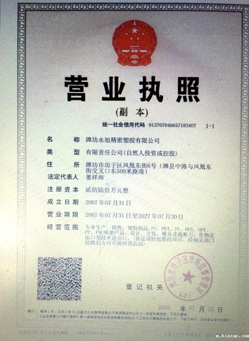 企业法人营业执照